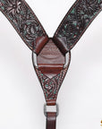 Western Horse Headstall & Breast Collar Tack American Leather Dark Brown Hilason