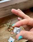 Zuni Stud Earrings – Turquoise & Sterling Silver