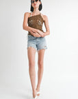 ONE SHOULDER STRAP CROCHET TOP