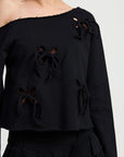 ONE SHOULDER FRENCH TERRY TOP WITH CUTOUT DETAIL