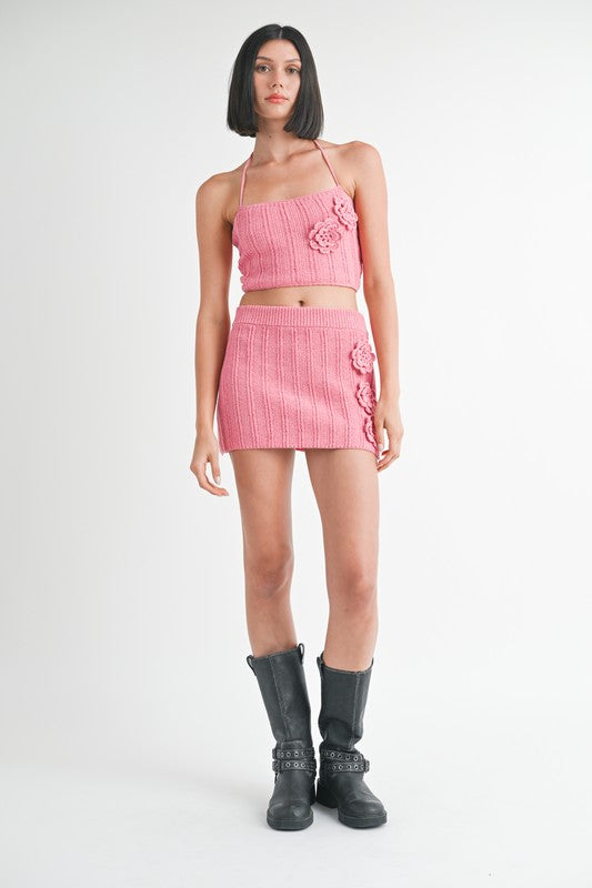 MINI CROCHET SKIRT