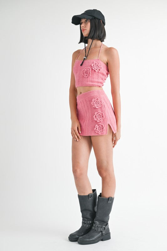 MINI CROCHET SKIRT