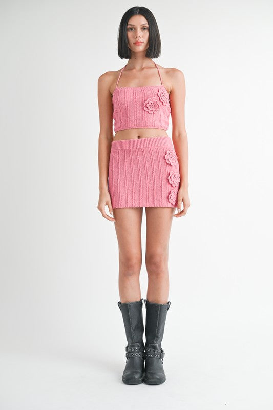 MINI CROCHET SKIRT