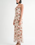 COWL NECK MAXI DRESS WITH OPEN BACK