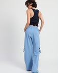 FRENCH TERRY PANTS WITH CUTOUT DETAIL
