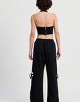 FRENCH TERRY PANTS WITH CUTOUT DETAIL