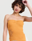 RIBBED ASYMMETRICAL HEM TUBE TOP