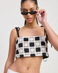 CROPPED CROCHET TOP