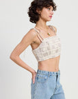 CROPPED CROCHET TOP