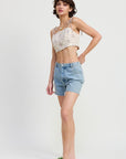 CROPPED CROCHET TOP