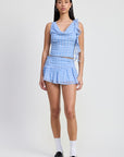 MINI RUCHED SKIRT