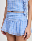 MINI RUCHED SKIRT