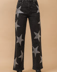 Rhinestone Star Jeans
