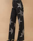 Rhinestone Star Jeans