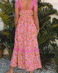 Floral Lace Empire Waist Maxi Dress