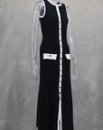 WOMEN FASHION LONG MAXI KNIT DRESS