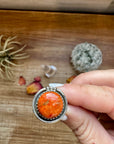 Small Ring - Adjustable - Apple Corral & sterling silver