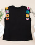 Kelly Floral Crochet Casual Tank Top