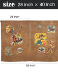 Vintage Cowgirl Window Curtains 28"x40" (2-Piece) Made in America