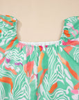 Plus Size Boho Puff Sleeve Blouse