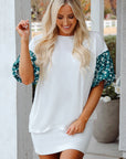 Aileen Floral Puff Sleeve Oversized Top