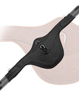 ExionPro 'AdaptLine' Belly Guard Girth - Grey Elastic With White Lines