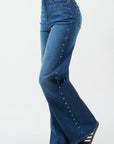 Camila Studded Wide Leg Jean