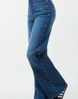 Camila Studded Wide Leg Jean