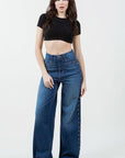 Camila Studded Wide Leg Jean
