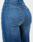 Camila Studded Wide Leg Jean