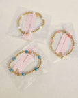 The Designer Golden Bead Stretch Bracelet