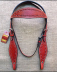 HILASON Western Horse Headstall Breast Collar Set Tack Genuine American Leather