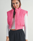 Crop Puffer Vest