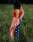 AMERICAN FLAG BOOTCUT JEANS