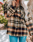 Plaid Chest Pocket Buttoned Shacket