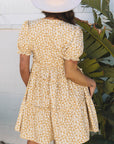 Charleigh Floral Short Sleeve Mini Dress