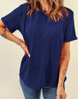 Plain Crew Neck Tee