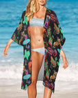 Neon Vegas Duster Kimono Coverup