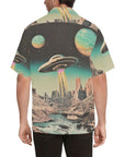 Baha Ranch Retro Pop Western Space Cowboy Camp Shirt
