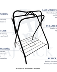 AJ Tack Freestanding Full Size Portable Horse Saddle Rack