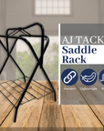 AJ Tack Freestanding Full Size Portable Horse Saddle Rack