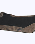 Western Wool Felt Horse Saddle Pad Dark Tan Alligator Print Leather