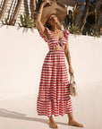 French Riviera Resort Swimsuit and Skirt Set