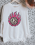 Pink Leopard 8 Ball TEE or CREWNECK