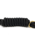 AJ Tack 9 Foot Nylon Lead Rope with Leather Popper