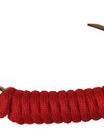 AJ Tack 9 Foot Nylon Lead Rope with Leather Popper