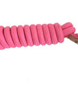 AJ Tack 9 Foot Nylon Lead Rope with Leather Popper