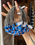 Sterling Silver & Spiny Oyster Choker with Lapis – Summer Necklace