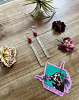 Red Corral dangle earrings