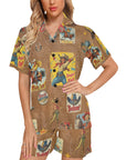 Vintage Cowgirl Collage Pajama Set
